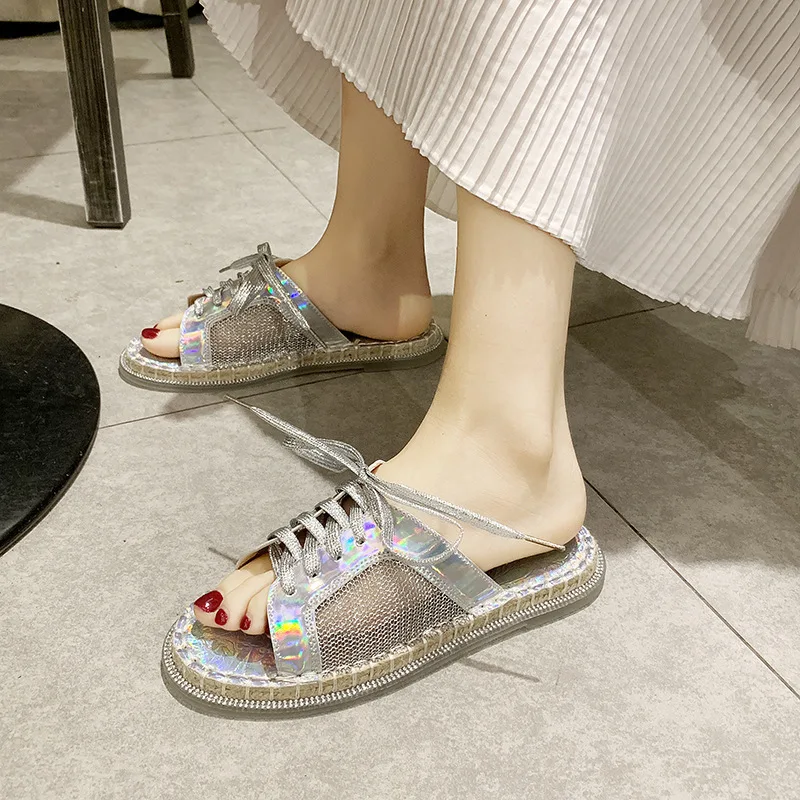 Dwayne 2019 Summer New Breathable Mesh Surface Type Sequins with Hemp Rope Rhinestone Flat Casual Slippers Women Flip Flops
Dwayne 2019 Summer New Breathable Mesh Surface Type Sequins with Hemp Rope Rhinestone Flat Casual Slippers Women Flip Flops