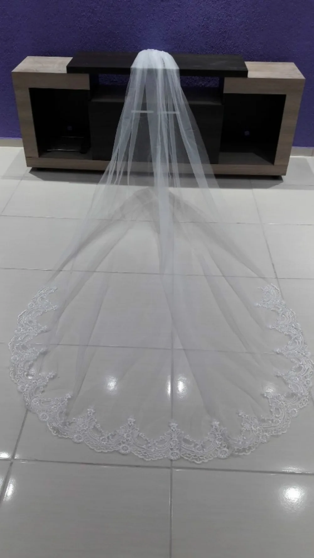 Voile Mariage 3M One Layer Lace Edge White Ivory Cathedral Wedding Veil Long Bridal Veil Cheap Wedding Accessories Veu de Noiva
Voile Mariage 3M One Layer Lace Edge White Ivory Cathedral Wedding Veil Long Bridal Veil Cheap Wedding Accessories Veu de Noiva