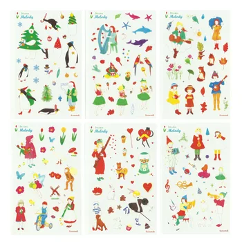 6PCS New European Instruments Children Stationery For DIY Albums Scrapbooking Diary Decoration Cartoon Depicting Stickers
6PCS New European Instruments Children Stationery For DIY Albums Scrapbooking Diary Decoration Cartoon Depicting Stickers
