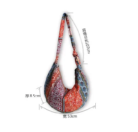 woman Bohemian Hippie Cloth Crossbody Shoulder Bag women shoulder bags (2)
