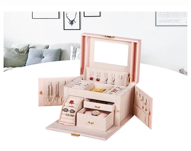 Drawer Organizer Trays Dresser Top Organizers 4 Compartments Faux