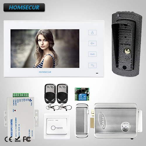 HOMSECUR 7" Wired Video&Audio Home Intercom+Touch Button for House/Flat :TC041 +TM704-W
HOMSECUR 7" Wired Video&Audio Home Intercom+Touch Button for House/Flat :TC041 +TM704-W