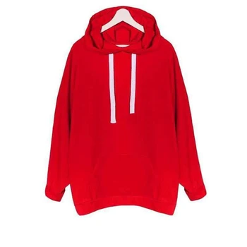 Women Hooded Hoodie Pullover Plus Size Long Sleeve Solid Color Hooded Autumn Women Loose Casual Tops
Women Hooded Hoodie Pullover Plus Size Long Sleeve Solid Color Hooded Autumn Women Loose Casual Tops
