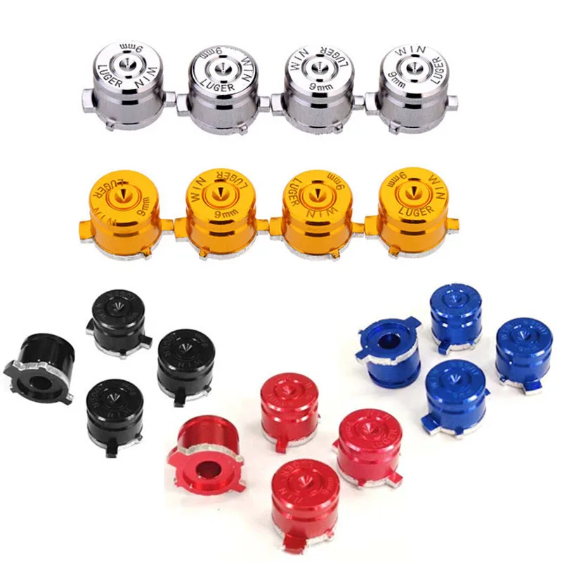 4pieces Aluminum Metal Bullet Buttons Thumb Stick Caps Replacement for Sony Playstation Dualshock 3 4 PS3 PS4 Gamepad Controller
4pieces Aluminum Metal Bullet Buttons Thumb Stick Caps Replacement for Sony Playstation Dualshock 3 4 PS3 PS4 Gamepad Controller