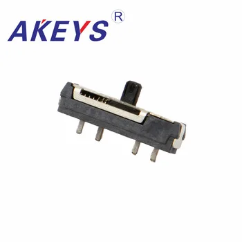 20PCS MSS-24D18 MINI slide switch 4P3T SMD SMT 4 pin 3 position double reset mini toggle switches 
20PCS MSS-24D18 MINI slide switch 4P3T SMD SMT 4 pin 3 position double reset mini toggle switches
