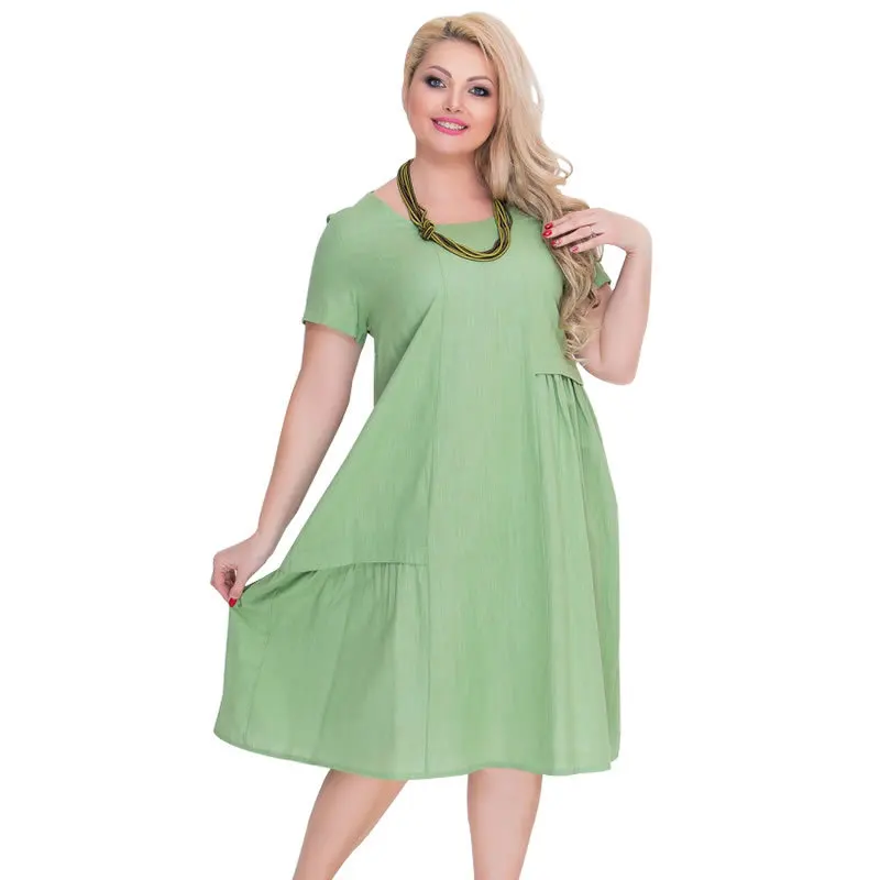 2018 Fashion Brand Women Dress 6XL Oversized Big Size Draped O Neck Vestidos Plus Size for Female Straight Solid Color Dresses
2018 Fashion Brand Women Dress 6XL Oversized Big Size Draped O Neck Vestidos Plus Size for Female Straight Solid Color Dresses
