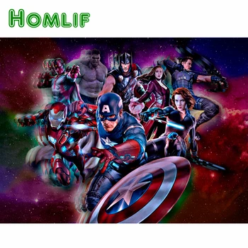 HOMLIF Full Square/Round Drill 5D DIY Diamond Painting "Avenger Heroes" 3D Embroidery wall sticker Mosaic Accessories Home Decor
HOMLIF Full Square/Round Drill 5D DIY Diamond Painting "Avenger Heroes" 3D Embroidery wall sticker Mosaic Accessories Home Decor