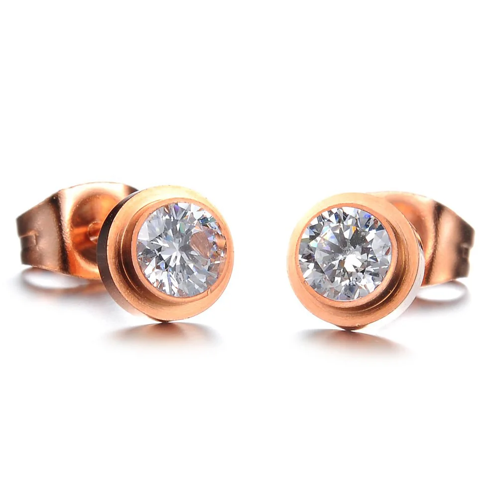 JeeMango Classic AAA Cubic Zirconia Rose Gold Color Stud Earrings Stainless Steel Earrings Jewelry For Women Ohrringe OGE628
JeeMango Classic AAA Cubic Zirconia Rose Gold Color Stud Earrings Stainless Steel Earrings Jewelry For Women Ohrringe OGE628