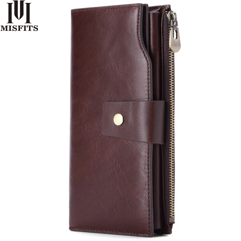 Men's Genuine Leather Long Money Wallets Multi-functional Magenetic Snap Mobile Phone Wallet Perfect Card Organizer
Men's Genuine Leather Long Money Wallets Multi-functional Magenetic Snap Mobile Phone Wallet Perfect Card Organizer