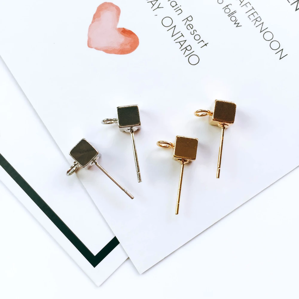 ZEROUP Square Gold Silver Plated Ear Pins Earring Stud Jewelry Accessories Diy Handmade Material 6pcs
ZEROUP Square Gold Silver Plated Ear Pins Earring Stud Jewelry Accessories Diy Handmade Material 6pcs