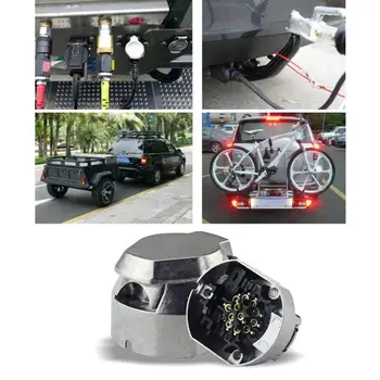 13Pin Metal Trailer Socket Aluminium Alloy 13 Way Lights Connectors Electrics Adapter For Car RV Caravan
13Pin Metal Trailer Socket Aluminium Alloy 13 Way Lights Connectors Electrics Adapter For Car RV Caravan