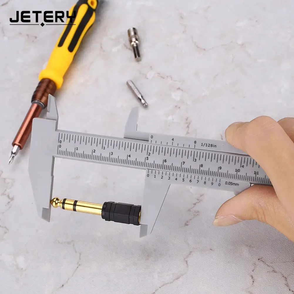 Precise 150MM Plastic Caliper Trammel Gauge Ruler Accurate Reading Measurement Tool ABS
Precise 150MM Plastic Caliper Trammel Gauge Ruler Accurate Reading Measurement Tool ABS