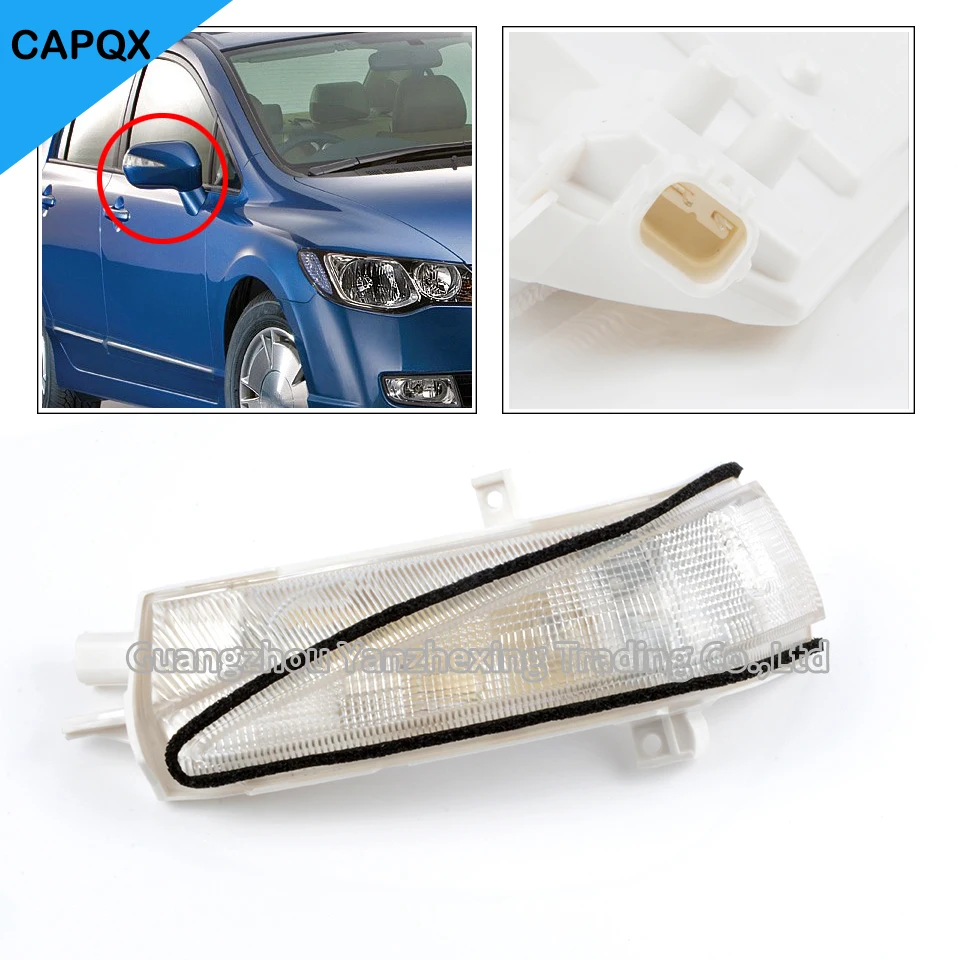 CAPQX Rearview Mirror Turn Signal LED Lamp Repeater Light For Honda Civic FA1 FD1 FD2 2006 2007 2008 2009 2010 2011 Left Side LH
CAPQX Rearview Mirror Turn Signal LED Lamp Repeater Light For Honda Civic FA1 FD1 FD2 2006 2007 2008 2009 2010 2011 Left Side LH