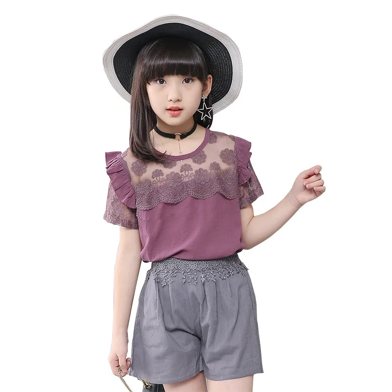 School Girls Clothing Set Summer Short Sleeve Casual Kids Clothes Sets Children Outfits Girl Costumes 4 5 6 7 8 9 10 11 12 Years
School Girls Clothing Set Summer Short Sleeve Casual Kids Clothes Sets Children Outfits Girl Costumes 4 5 6 7 8 9 10 11 12 Years