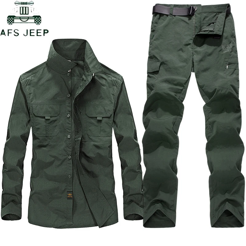 2019 Tactical 2 Pcs Sets Military Uniform Summer Quick Drying Shirts+Cargo Pants Waterproof Army Combat Suit Work HuntClothing
2019 Tactical 2 Pcs Sets Military Uniform Summer Quick Drying Shirts+Cargo Pants Waterproof Army Combat Suit Work HuntClothing