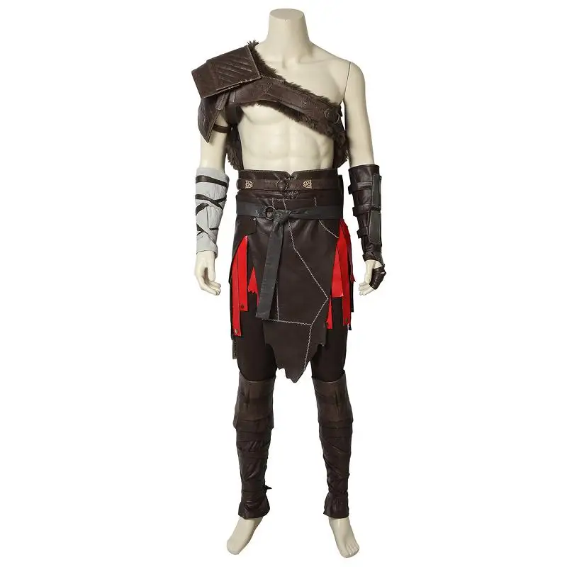 

God of War 4 Cosplay Costume Kratos Nordic Costumes Spartan Battle Fancy Dress Suit Halloween Adult Men Carnival Outfit Full Set