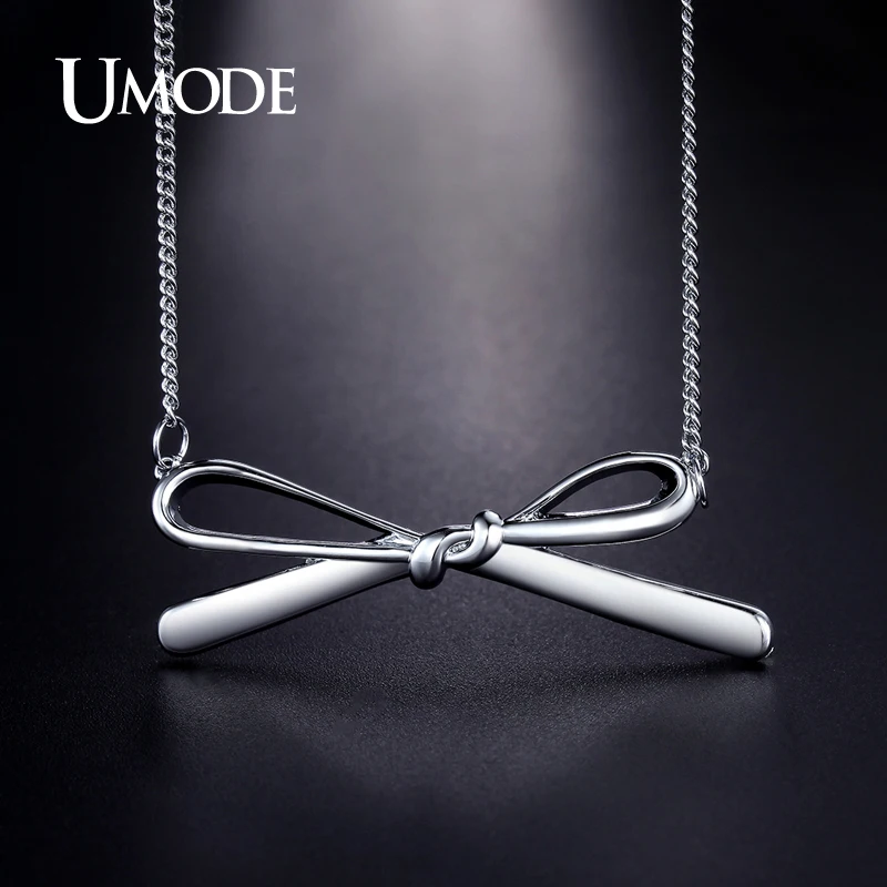 UMODE New Design White / Rose / Gold Color Rope Bowknot Shape Charm Necklaces Vintage Jewelry for Women Christmas Gifts UN0233
UMODE New Design White / Rose / Gold Color Rope Bowknot Shape Charm Necklaces Vintage Jewelry for Women Christmas Gifts UN0233
