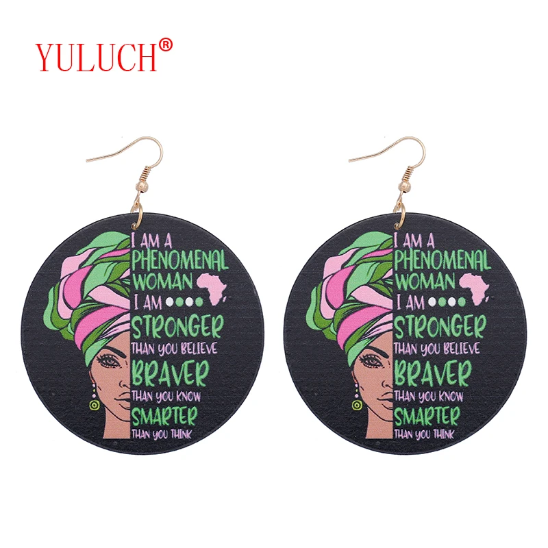 YULUCH Designer New Design Fashion African Personality Woman Painted Pattern Wooden Pendant for Ethnic Women Pop Earrings Gifts
YULUCH Designer New Design Fashion African Personality Woman Painted Pattern Wooden Pendant for Ethnic Women Pop Earrings Gifts