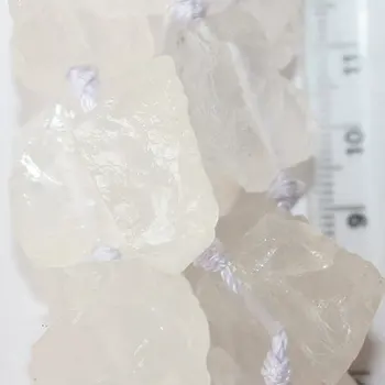 Natural Clear Quartz Rough Crystalline Nuggets - approx.25-18 x 22-20 mm Gemstone Beads - Strand 16", 16 beads
Natural Clear Quartz Rough Crystalline Nuggets - approx.25-18 x 22-20 mm Gemstone Beads - Strand 16", 16 beads