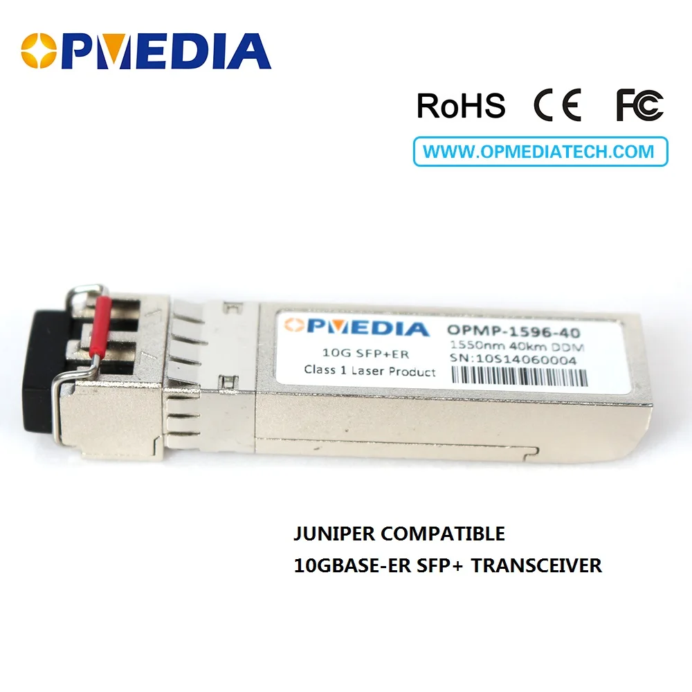 Best quality!10G-ER SFP+ transceiver,10G 1550nm 40km SFP+ optical module with LC connector and DDM,compatible with Juniper
Best quality!10G-ER SFP+ transceiver,10G 1550nm 40km SFP+ optical module with LC connector and DDM,compatible with Juniper