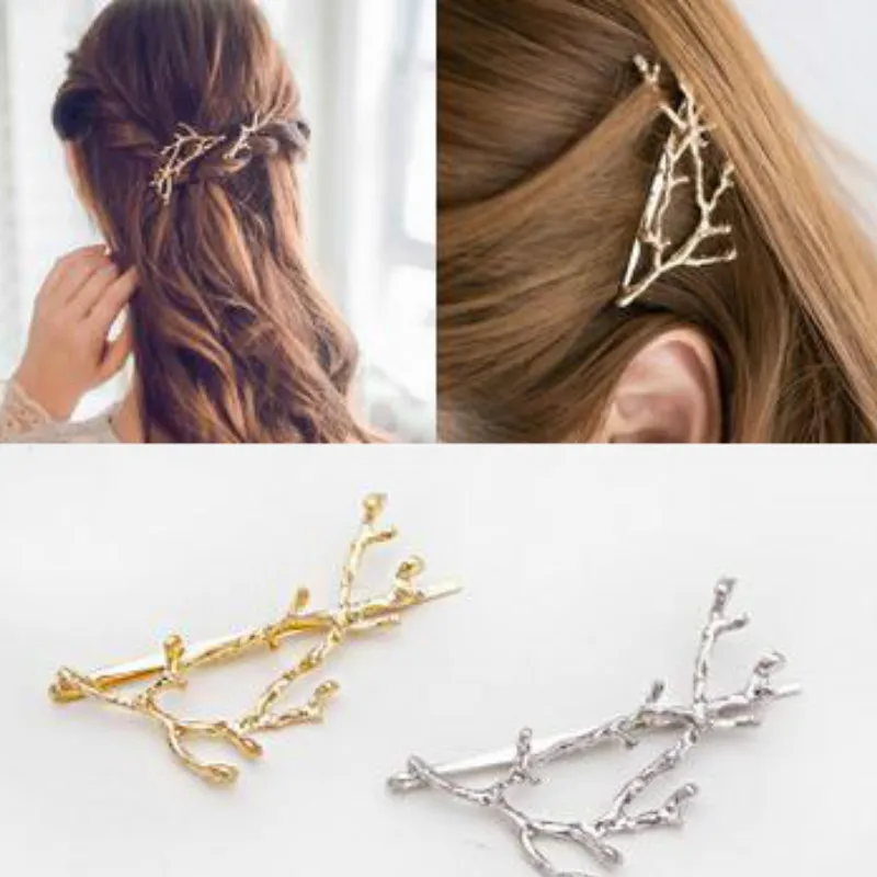 iMucci Gold Silver Tree Hair Clips Girls Alloy Branch Hairpins Fashion Hairgrips Lady Metal Hair Accessories Gift For Women
iMucci Gold Silver Tree Hair Clips Girls Alloy Branch Hairpins Fashion Hairgrips Lady Metal Hair Accessories Gift For Women
