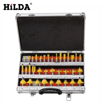 HILDA Woodworking Router Bits Shank Router Bits Set Woodworking Milling Cutter Bits Woodworking Cutter Bit Set 35pcs/set
HILDA Woodworking Router Bits Shank Router Bits Set Woodworking Milling Cutter Bits Woodworking Cutter Bit Set 35pcs/set