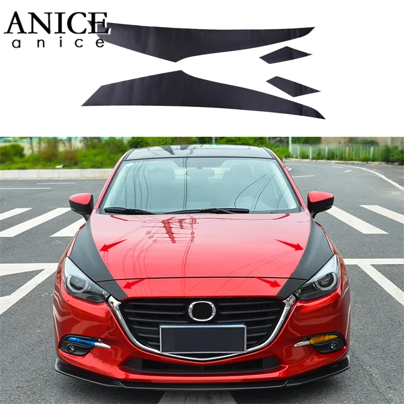 4pcs Front Engine Surface Stickers Carbon Fiber Color Trim Fit For Mazda3 Axela M3 2014-2018
4pcs Front Engine Surface Stickers Carbon Fiber Color Trim Fit For Mazda3 Axela M3 2014-2018