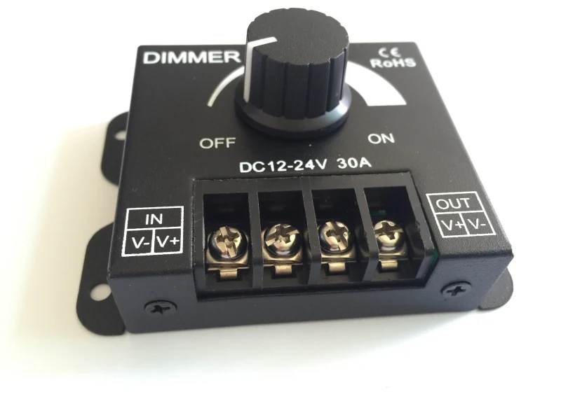 LED knob 360W dimmer 12V-24V 30A module hard light strip lamp with monochrome dimmer resistance switch regulator
LED knob 360W dimmer 12V-24V 30A module hard light strip lamp with monochrome dimmer resistance switch regulator