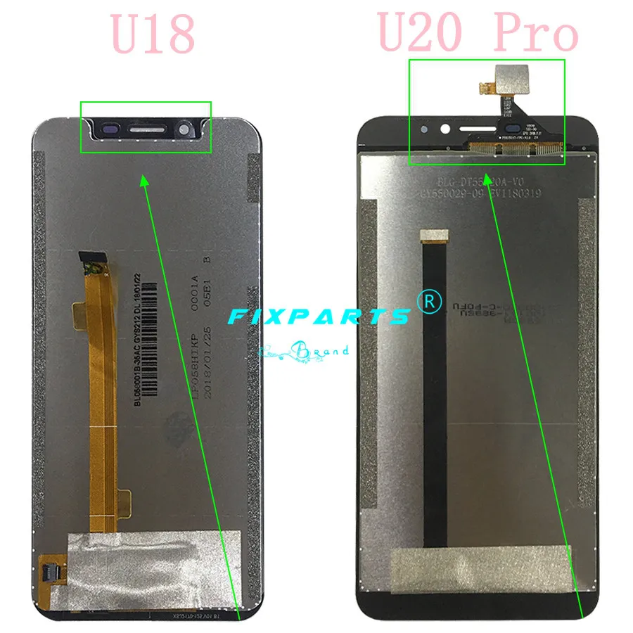 Oukitel U18 LCD Display Touch Screen Digitizer Assembly Phone Accessories Oukitel U20 Pro LCD Screen (6)