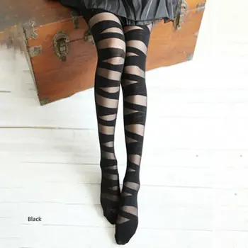 Womens Sexy Perspective Thin Pantyhose Criss Cross Bandage Chain Pattern Printed Nylon Footed Tights Elastic Slim Stockings
Womens Sexy Perspective Thin Pantyhose Criss Cross Bandage Chain Pattern Printed Nylon Footed Tights Elastic Slim Stockings