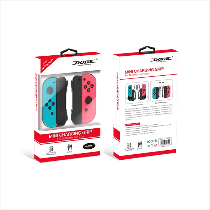 1 Pair Mini Charging Grip Charger Handle USB Charger for Nintend NX NS Switch Joy-Con Game Controller Gamepad with 2 USB Cable
1 Pair Mini Charging Grip Charger Handle USB Charger for Nintend NX NS Switch Joy-Con Game Controller Gamepad with 2 USB Cable