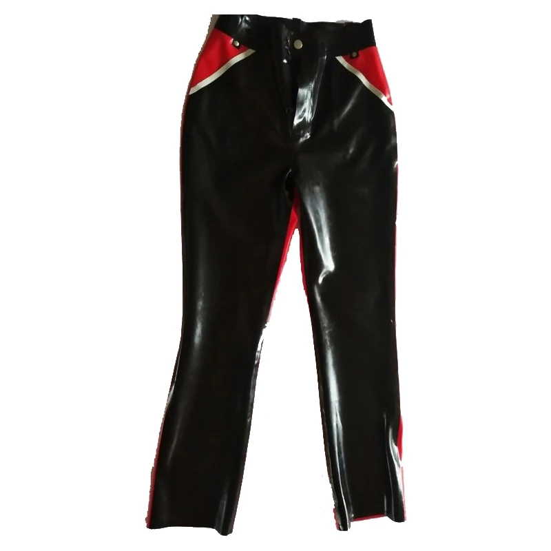 New 100% Rubber Pants Latex Handsome Black and Red Sexy Trousers Size XXS-XXL
New 100% Rubber Pants Latex Handsome Black and Red Sexy Trousers Size XXS-XXL