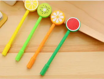 new lovely fruit gel pen cute cartoon stationery prize gift pen Signature pen black ink office promotion pen 50pc 0.38mm core
new lovely fruit gel pen cute cartoon stationery prize gift pen Signature pen black ink office promotion pen 50pc 0.38mm core