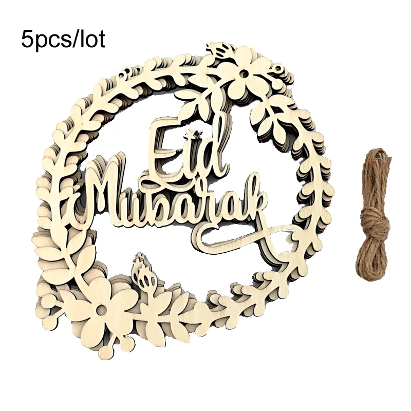 5pcs/lot Eid Mubarak Decorations Door Pendant Rope Wooden Garland for Islam Muslim Home Decor Ramadan Mubarak Party Decoration
5pcs/lot Eid Mubarak Decorations Door Pendant Rope Wooden Garland for Islam Muslim Home Decor Ramadan Mubarak Party Decoration