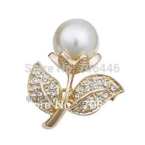 Маленькие Броши с жемчугом и листьями|pin brooch|small broochflower pin brooch |