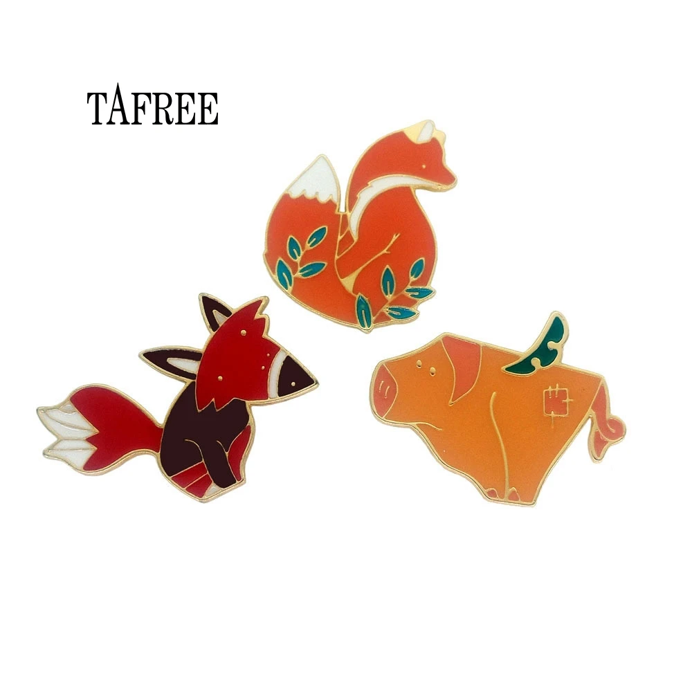 TAFREE Fox,Pig,Squirrel Lapel Pins Colorful Enamel Animal Brooches Alloy Badge for Bag,Hat,Jeans Shirt Collar Clips LP378
TAFREE Fox,Pig,Squirrel Lapel Pins Colorful Enamel Animal Brooches Alloy Badge for Bag,Hat,Jeans Shirt Collar Clips LP378