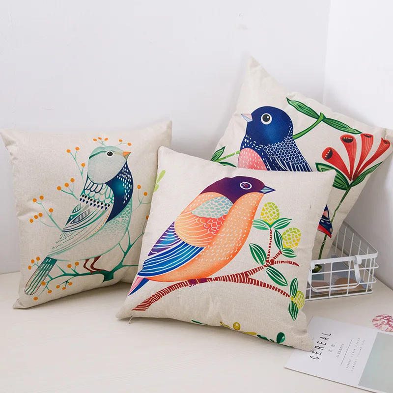 Cartoon Cute Bird Cotton Linen Decorative Pillowcase Sofa Throw Pillow Cover Case Chair Car Home Living Room Decoration Gift
Cartoon Cute Bird Cotton Linen Decorative Pillowcase Sofa Throw Pillow Cover Case Chair Car Home Living Room Decoration Gift