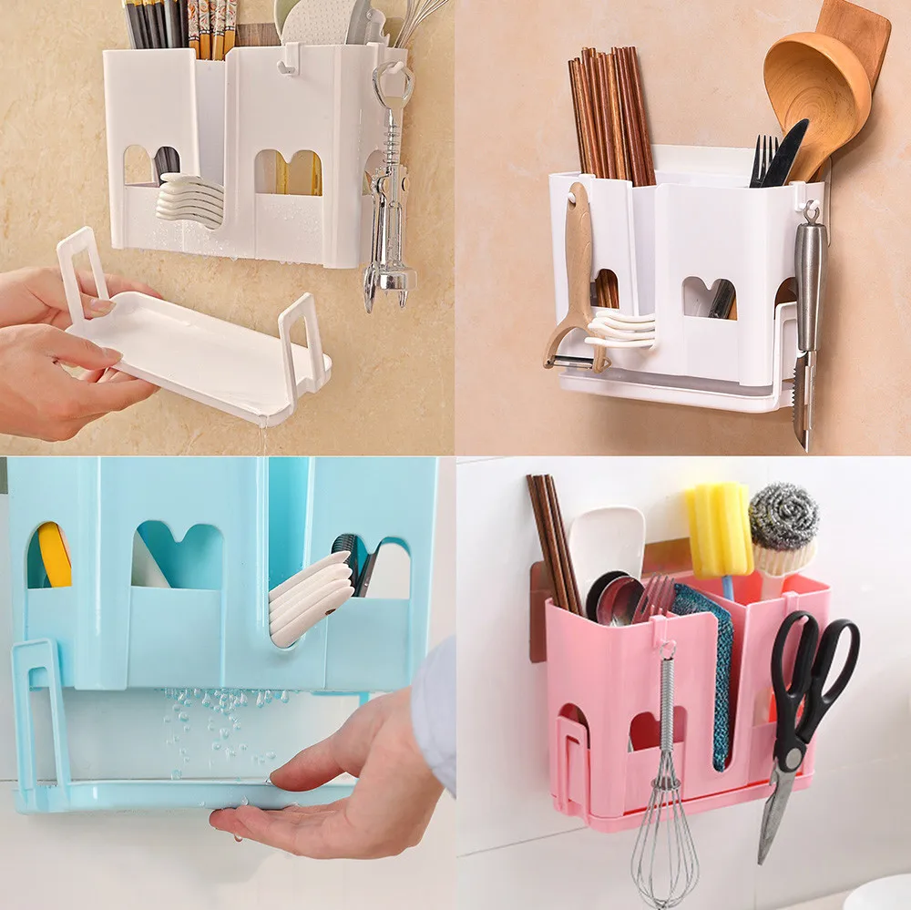 Wall Mounted Kitchen Storage holder And Racks Draining Chuck Chopsticks Wall Decal Storage Organizer By Sticker For Home Use
Wall Mounted Kitchen Storage holder And Racks Draining Chuck Chopsticks Wall Decal Storage Organizer By Sticker For Home Use