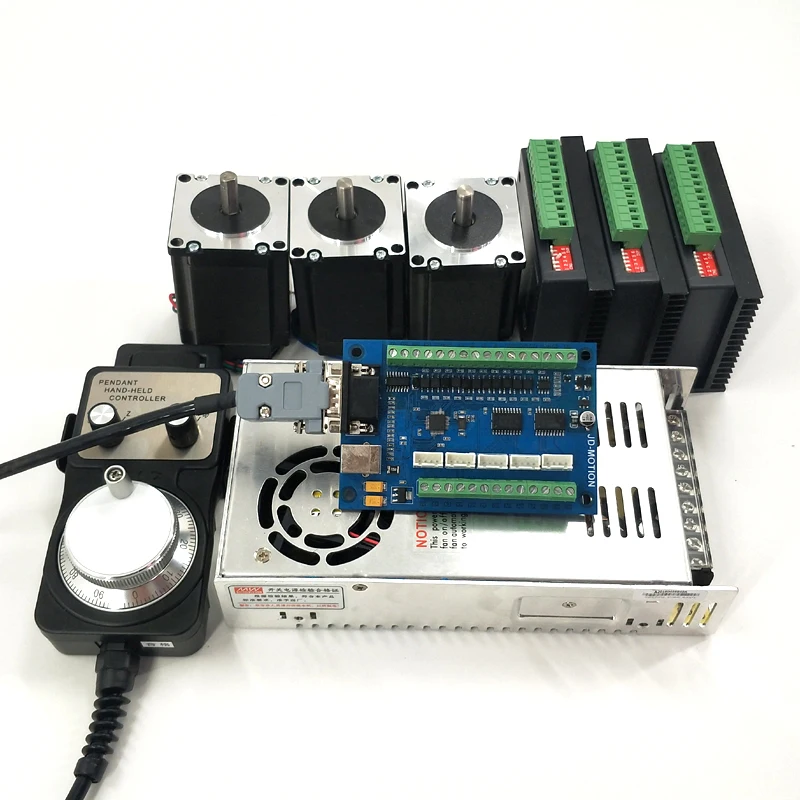 MACH3 USB ЧПУ 5 оси комплект 3 шт. Nema 23 шагового двигателя 57 + DM542 Драйвер один осевой