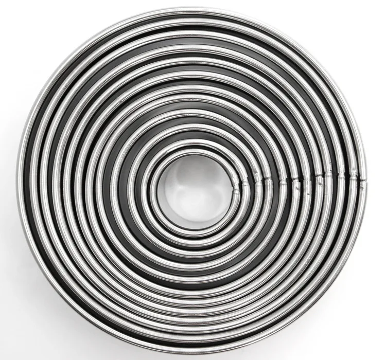 Cake Tools 12PCS/Set Stainless Steel Round Shape Mousse Ring Mould for Cake Biscuit Bread Cookie Mold Home DIY Pastry Gadgets
Cake Tools 12PCS/Set Stainless Steel Round Shape Mousse Ring Mould for Cake Biscuit Bread Cookie Mold Home DIY Pastry Gadgets
