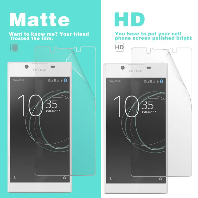 Matter film and Glossy Film For Sony Xperia L1 G3311 G3313 5.5 in LCD HD Clear & Anti-Glare Screen Protector Film Screen Guard
Matter film and Glossy Film For Sony Xperia L1 G3311 G3313 5.5 in LCD HD Clear & Anti-Glare Screen Protector Film Screen Guard
