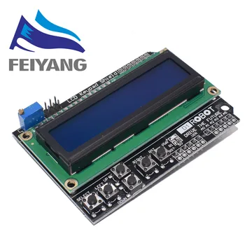 LCD Keypad Shield LCD1602 LCD 1602 Module Display For Arduino ATMEGA328 ATMEGA2560 raspberry pi UNO blue screen
LCD Keypad Shield LCD1602 LCD 1602 Module Display For Arduino ATMEGA328 ATMEGA2560 raspberry pi UNO blue screen