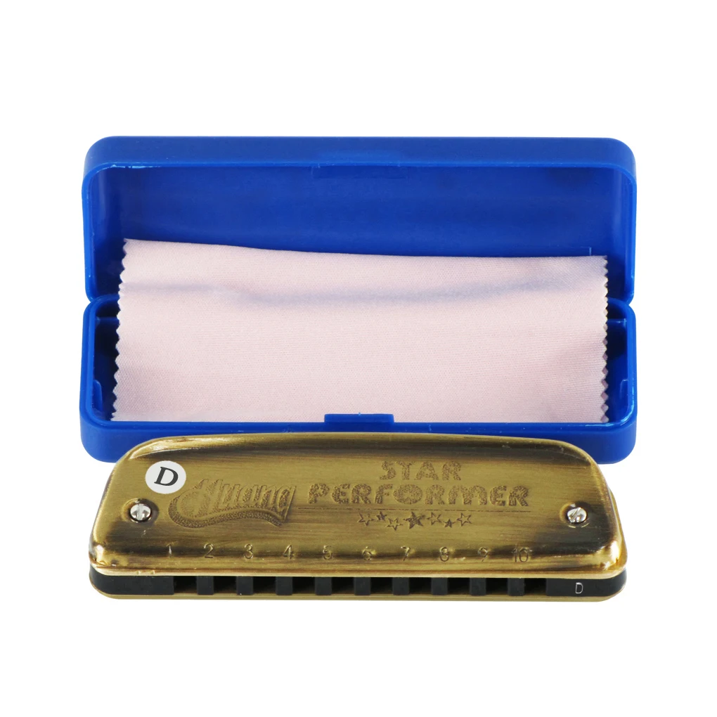 Huang 10 Holes Diatonic Blues Harmonica 20 Tone Harp Mouth Organ Harmonica Key of D
Huang 10 Holes Diatonic Blues Harmonica 20 Tone Harp Mouth Organ Harmonica Key of D