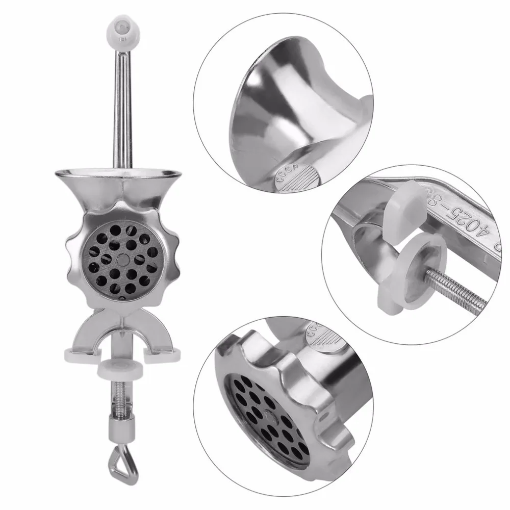 Household Manual Meat Grinder Grinding Machine Family Use Meat Sausage Filler Machine Filling Garlic Cutter Aluminum Alloy
Household Manual Meat Grinder Grinding Machine Family Use Meat Sausage Filler Machine Filling Garlic Cutter Aluminum Alloy