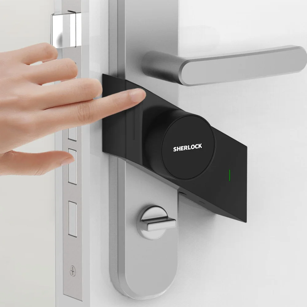 Электронный дверной замок Sherlock S2 со сканером отпечатков пальцев и паролем