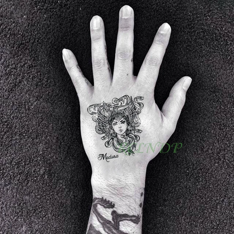 Waterproof Temporary Tattoo Sticker Greek mythology Greece Medusa snake Fake Tatto Flash Tatoo belly For Men Women girl
Waterproof Temporary Tattoo Sticker Greek mythology Greece Medusa snake Fake Tatto Flash Tatoo belly For Men Women girl