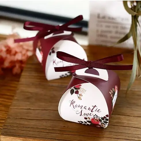 50 x Creative Burgundy Romantic Love Wedding Favors Candy Boxes Party Supplies Gift Box Giveaways Box Bomboniera Chocolate Box
50 x Creative Burgundy Romantic Love Wedding Favors Candy Boxes Party Supplies Gift Box Giveaways Box Bomboniera Chocolate Box