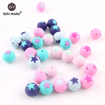 Let's Make Baby Teether 15mm 20pcs Round Silicone Beads With Star Food Grade Silicone Teether Baby Products Teething Toys Gifts
Let's Make Baby Teether 15mm 20pcs Round Silicone Beads With Star Food Grade Silicone Teether Baby Products Teething Toys Gifts
