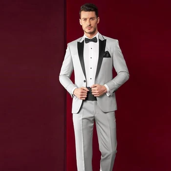 White Slim Fit One Button Mens Suit for Wedding Jacket+Pants 2 Pieces Groom Tuxedo Wedding Suit Groomsmen Suit
White Slim Fit One Button Mens Suit for Wedding Jacket+Pants 2 Pieces Groom Tuxedo Wedding Suit Groomsmen Suit