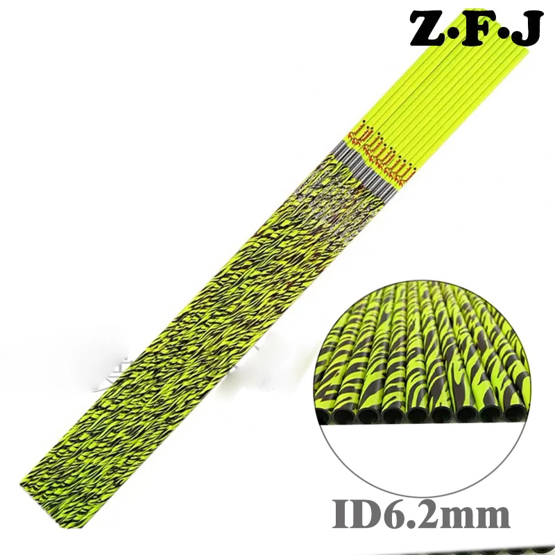 12pcs Yellow Zebra Skin Carbon Arrow Shafts Spine 300 340 400 32inch ID 6.2mm Bow Hunting Shooting Archery Straightness +-.003
12pcs Yellow Zebra Skin Carbon Arrow Shafts Spine 300 340 400 32inch ID 6.2mm Bow Hunting Shooting Archery Straightness +-.003